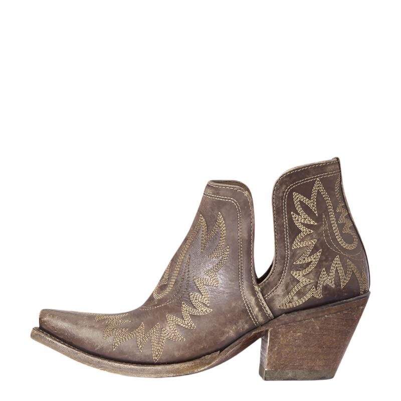 Ariat Women's Dixie Bootie Distressed Brown