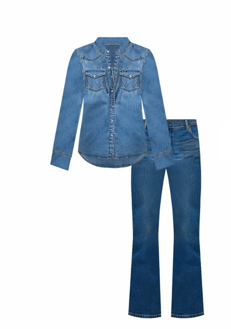Shirt Wrangler Retro Denim Ladies