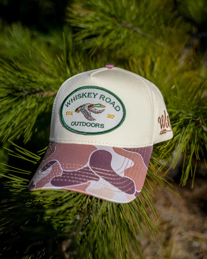 Hat Whiskey Road "The Duckman Camo & White"🍁