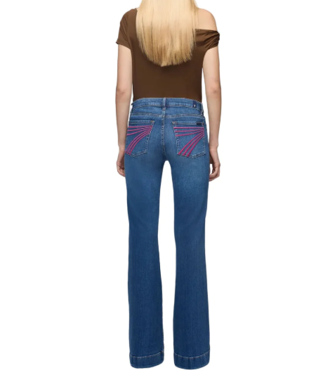 Jean 7 For All Mankind Dojo Tailorless Pink