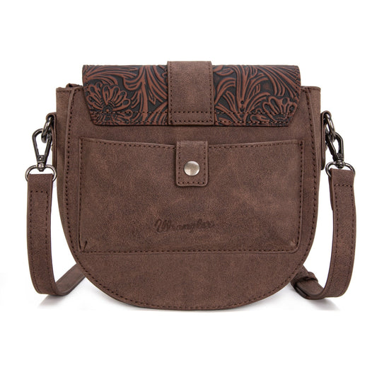 Purse Wrangler Tooled Saddle Bag