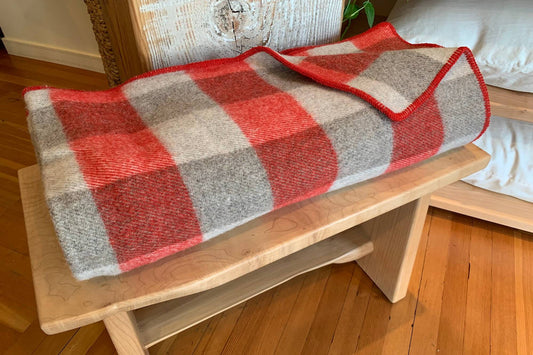 MacAusland Wool Blanket Queen Check🍁