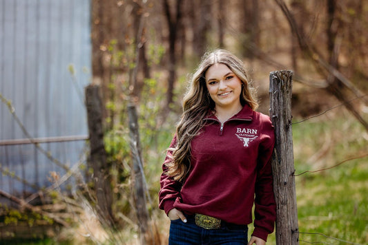 Sweatshirt Quarter Zip Logo
