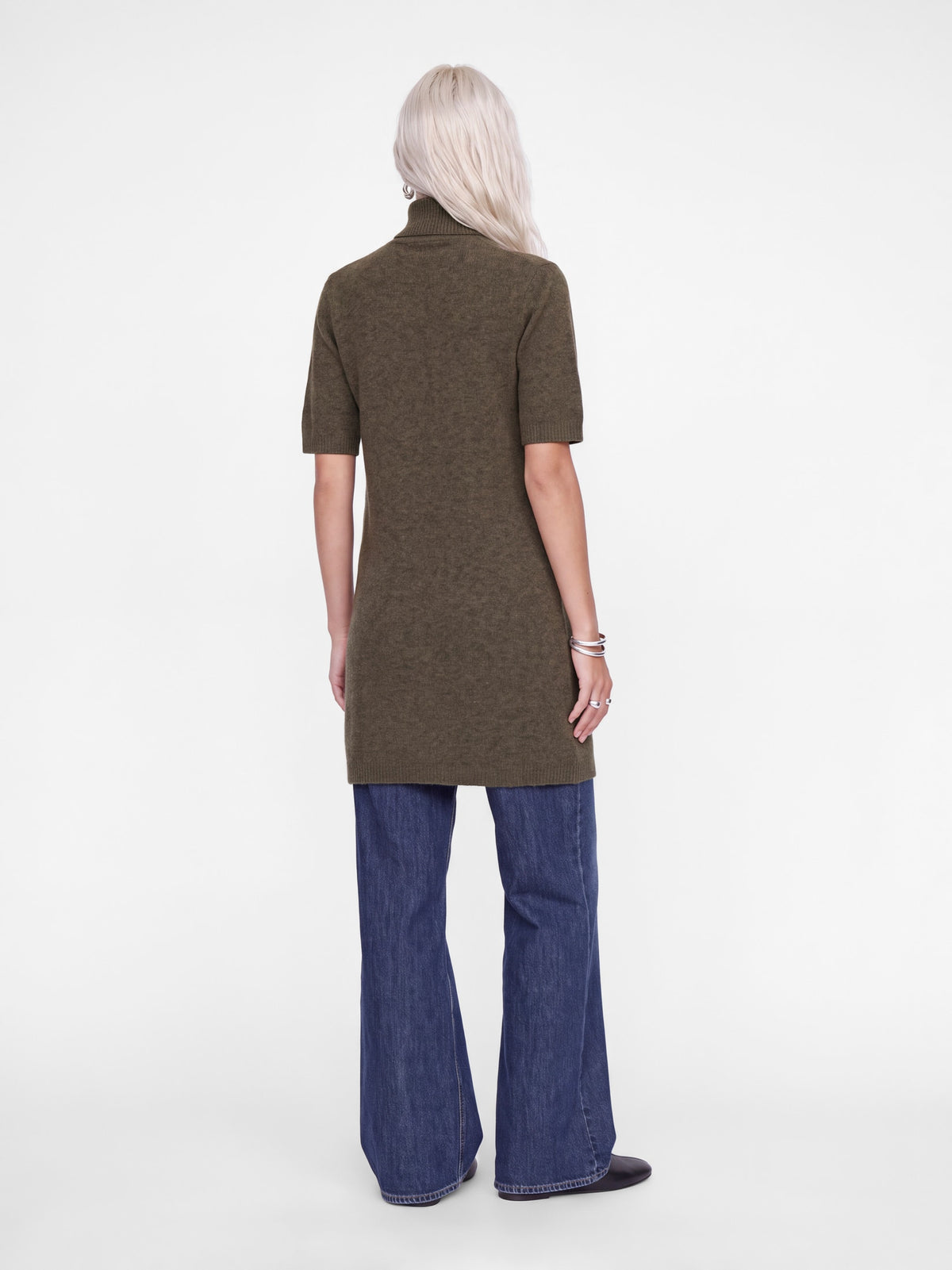 Dress Sweater Short Sleeve Knit