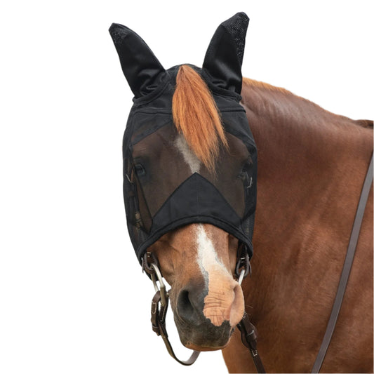 Horse Fly Mask Quiet Ride With Ears No Nose