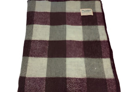 MacAusland Wool Blanket Queen Check🍁