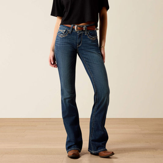 Ariat Mid Rise Stretch Entwined Festival Boot Cut Jean