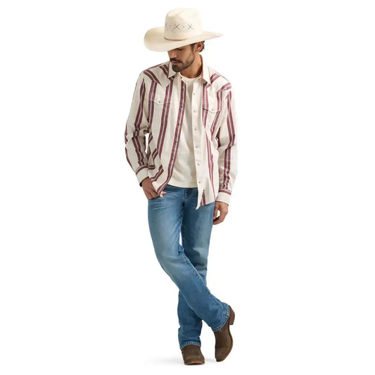 Wrangler Shirt LS Retro Stripe