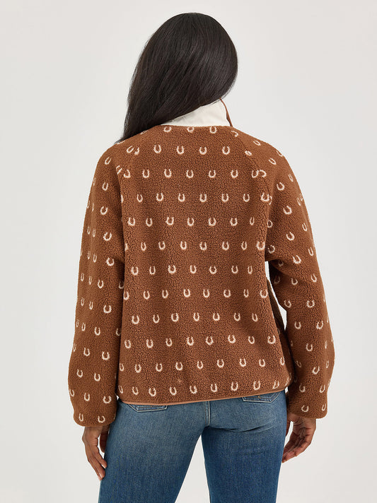Ariat Jacket Pullover Sherpa Horseshoe