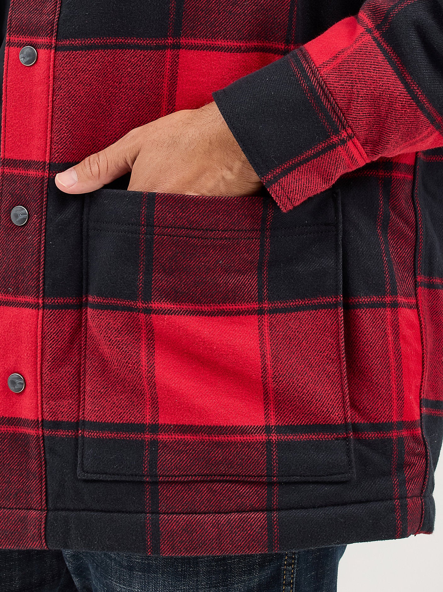 Jacket Wrangler Sherpa Lined Flannel