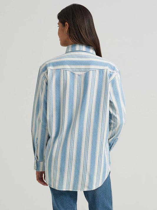 Shirt Wrangler Women's Thin Striped Retro Brushpopper