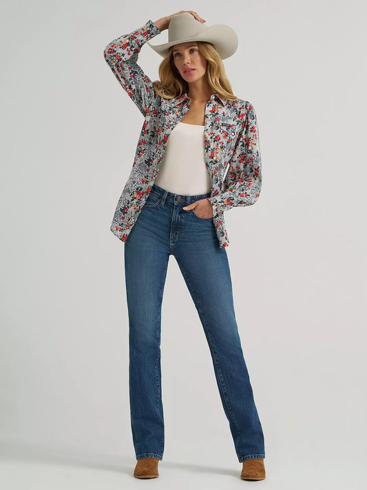 Shirt Wrangler Floral Ladies