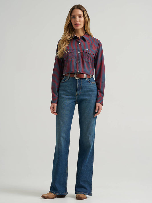 Shirt Wrangler Women's Snap Stripe