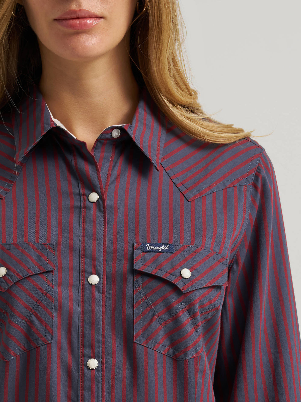 Shirt Wrangler Women's Snap Stripe