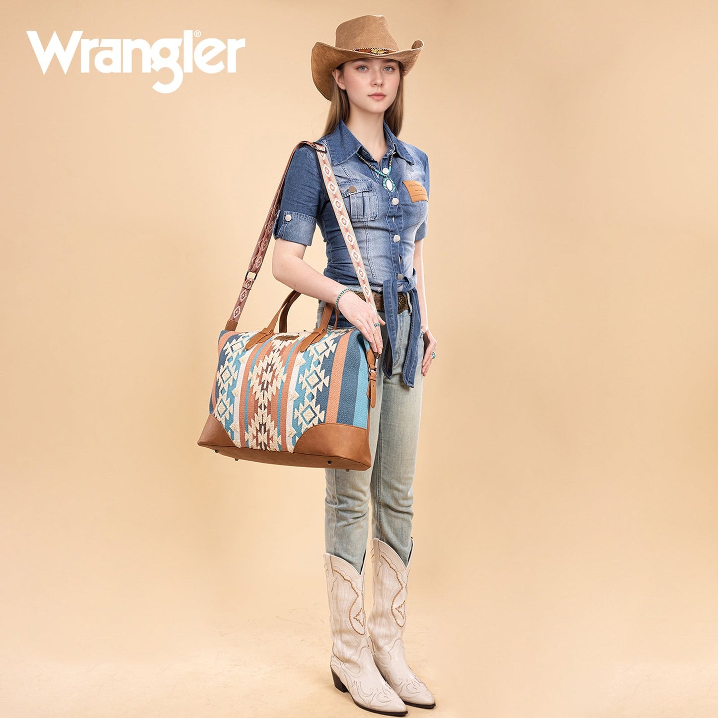 Purse WR Duffle Bag Sherp Aztec Canvas