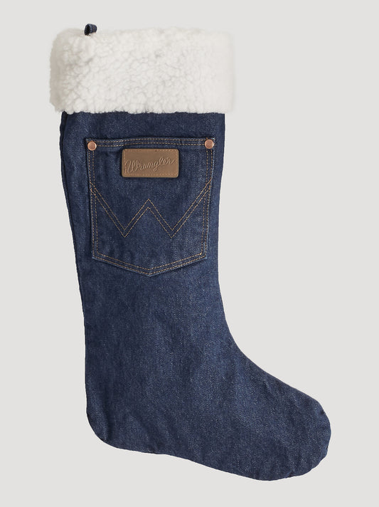 Sock Stocking Christmas Denim Sherpa