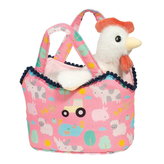 Toy Stuffy Purse Farm Friend Chicken