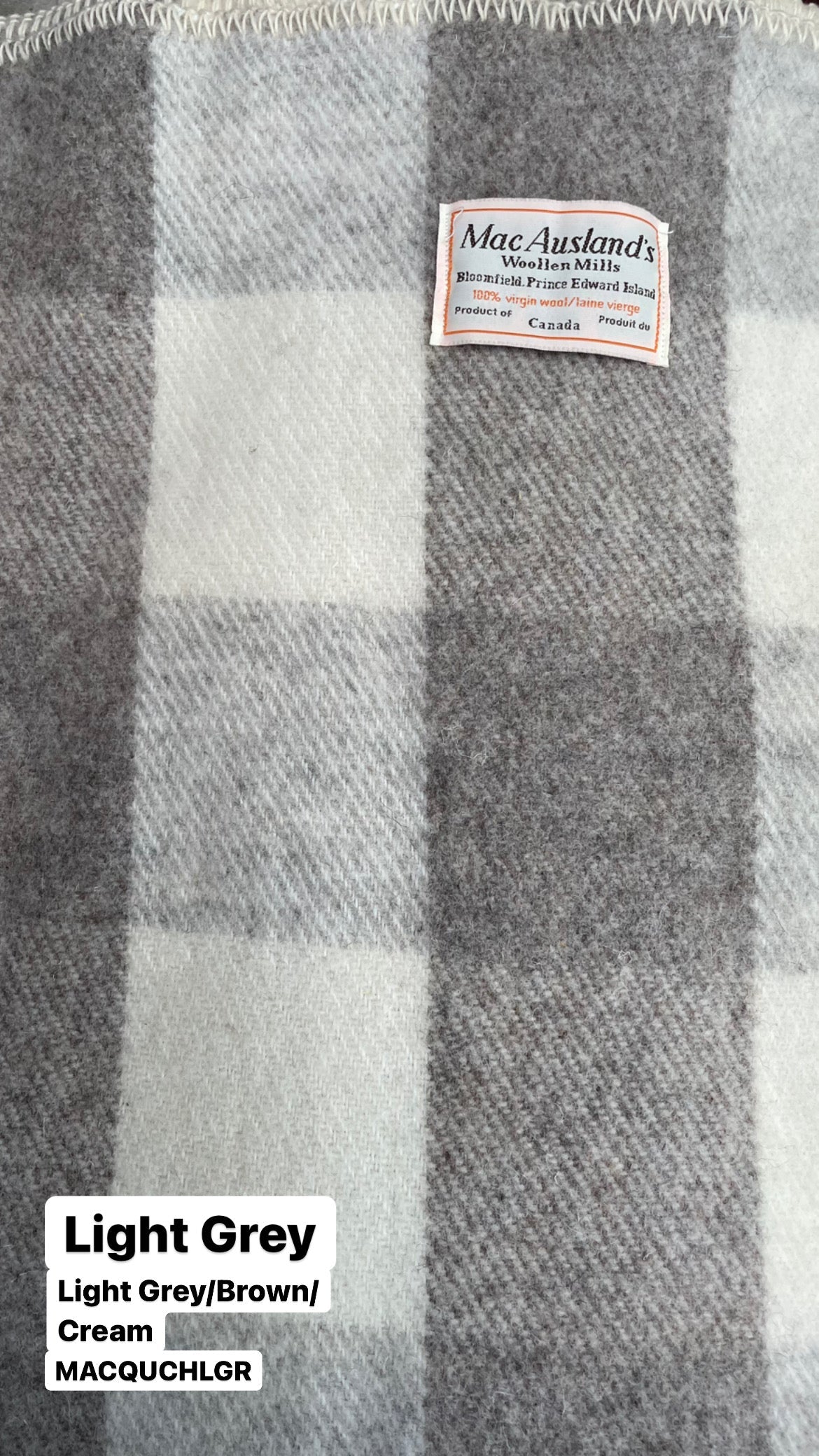 MacAusland Wool Blanket Queen Check🍁