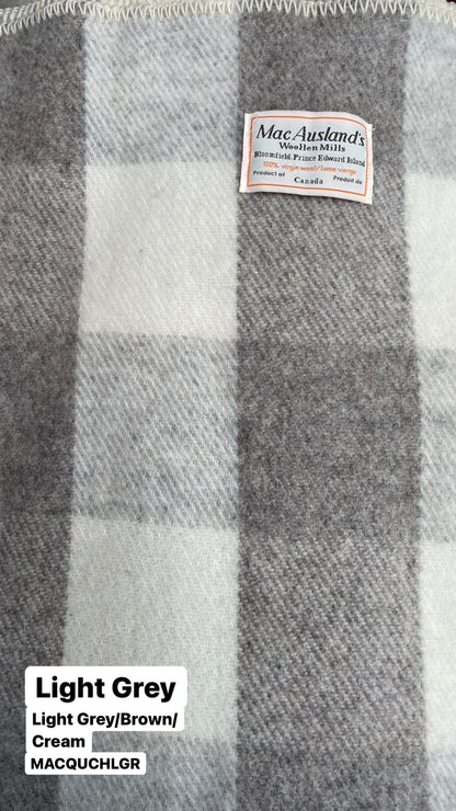 MacAusland Wool Blanket Queen Check🍁