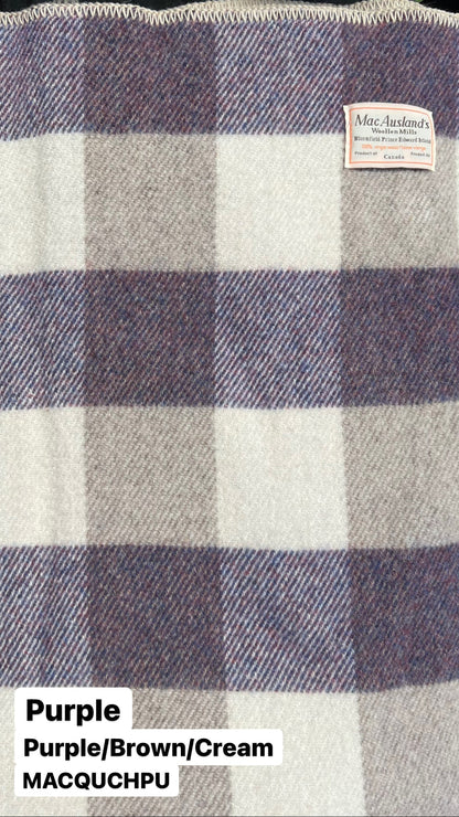 MacAusland Wool Blanket Queen Check🍁