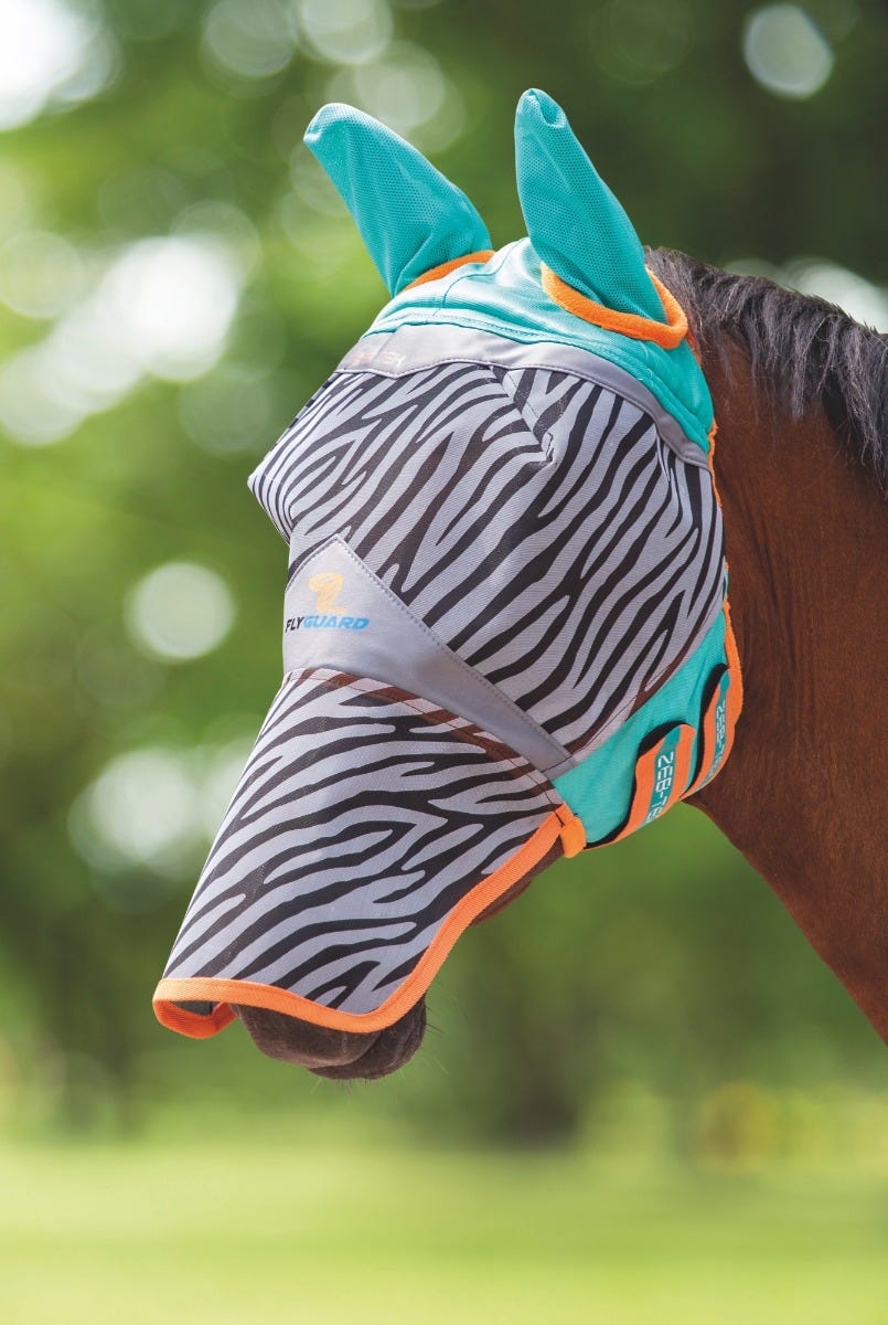 Horse Fly Mask Zebra Stripe