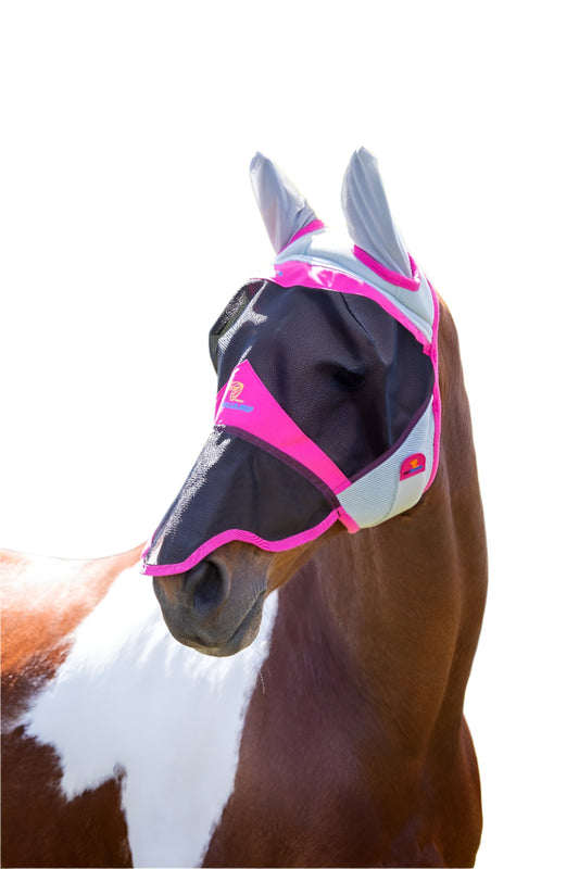 Horse Fly Mask Ears With Full Nose