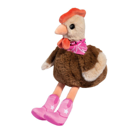 Toy Stuffy Cowgirl Chicken