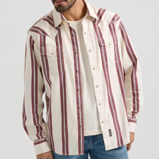 Wrangler Shirt LS Retro Stripe