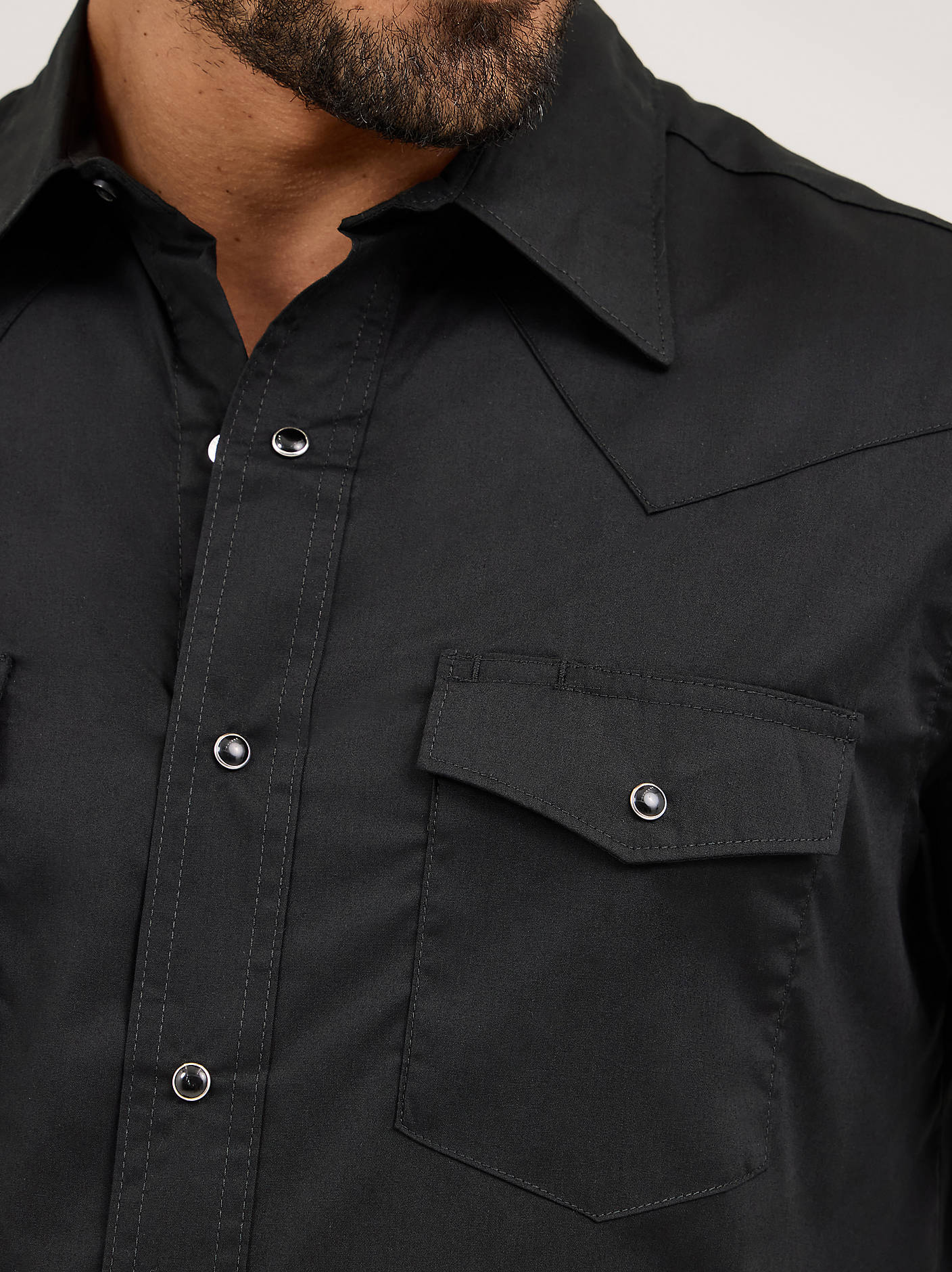Shirt Wrangler LS Men Snap