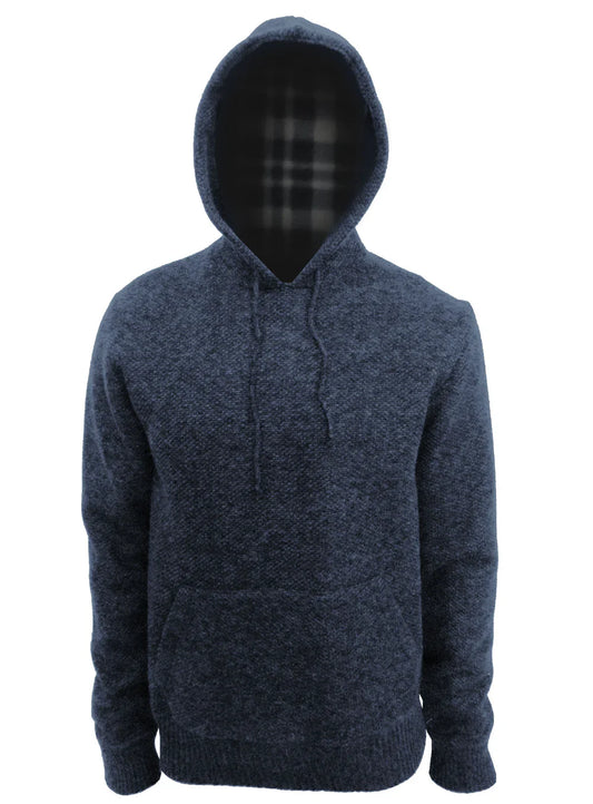 Point Zero Sweater Hood Melange Plaid