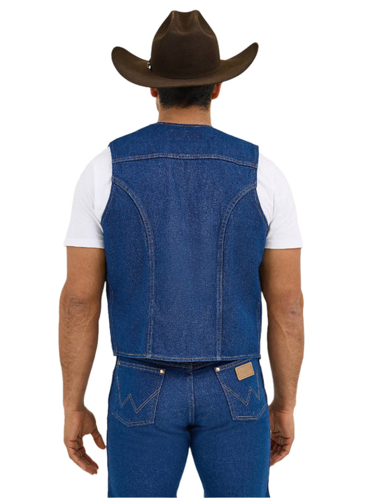 Wrangler Vest Denim Dark