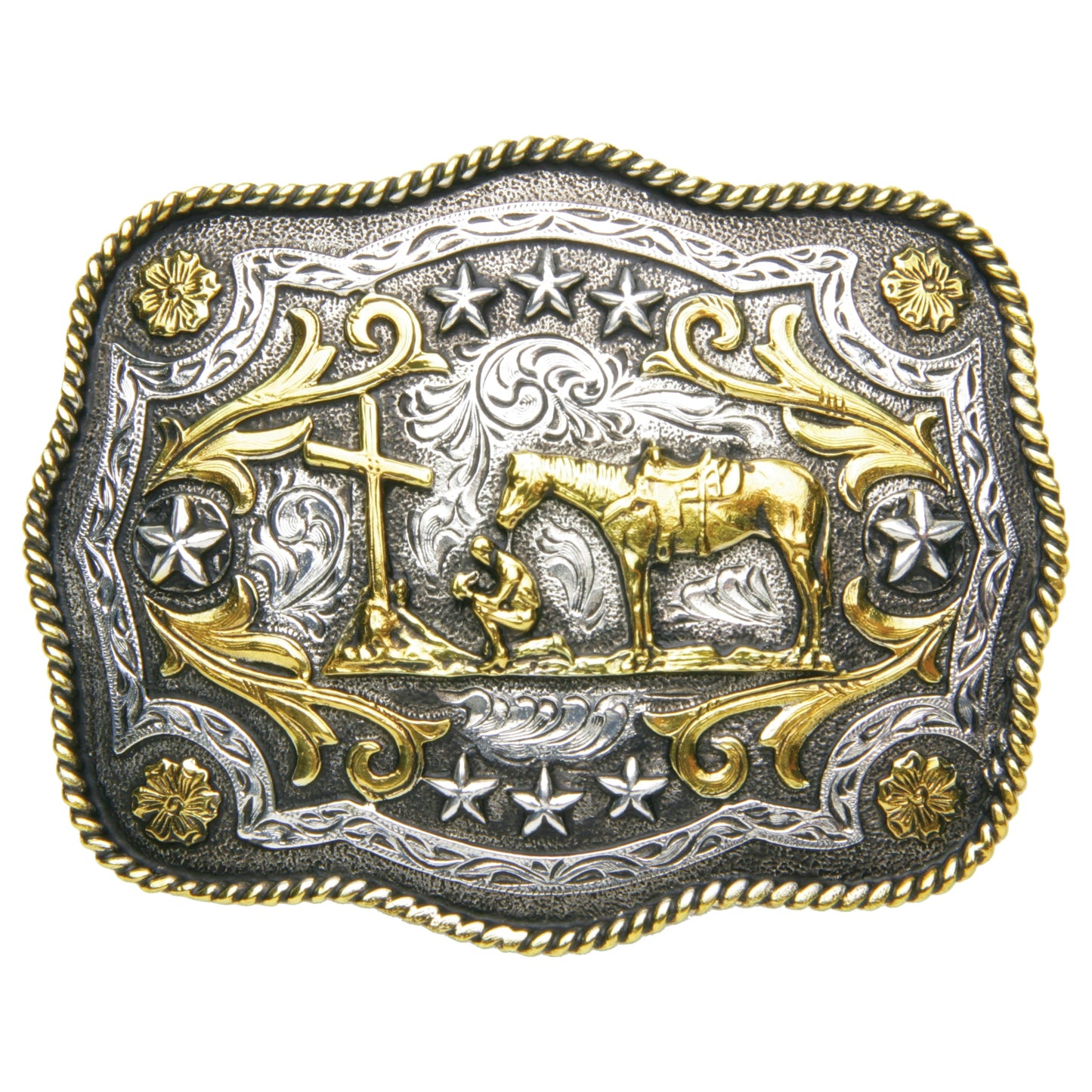 Buckle Praying Cowboy