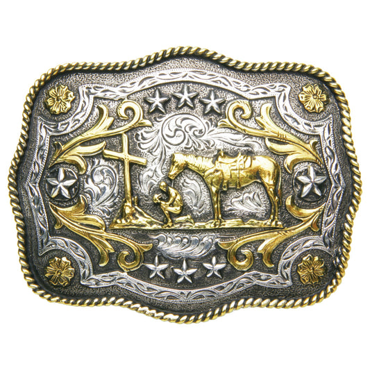 Buckle Praying Cowboy
