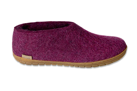 Glerup Women's Shoe Rubber Bottom Slipper