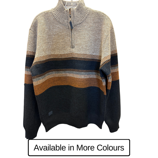 Point Zero Sweater Mock Zip