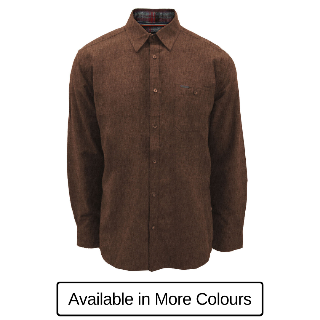 Shirt Cotton Herringbone