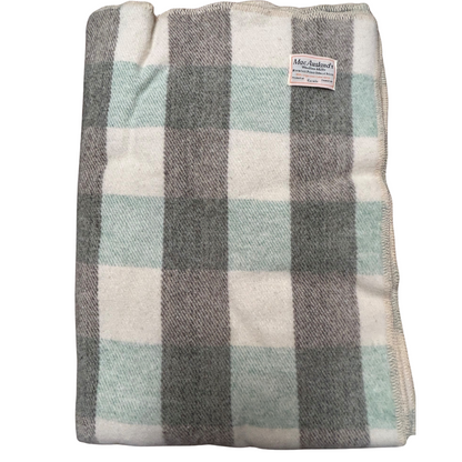 MacAusland Wool Blanket Queen Check🍁