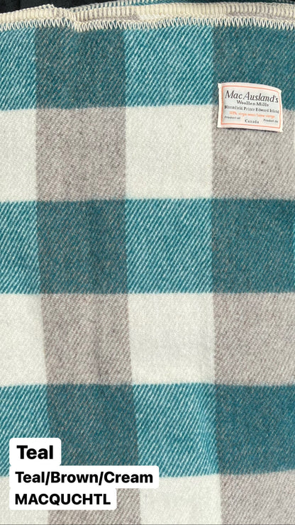 MacAusland Wool Blanket Queen Check🍁