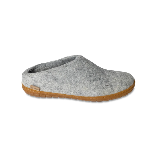 Glerup Men's Slip On Rubber Bottom Slipper