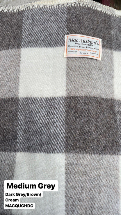 MacAusland Wool Blanket Queen Check🍁