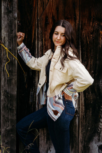 Shacket Cord Boho Ladies