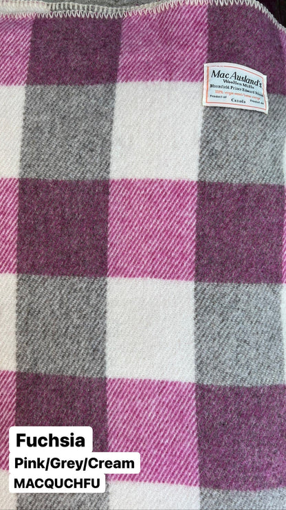 MacAusland Wool Blanket Queen Check🍁