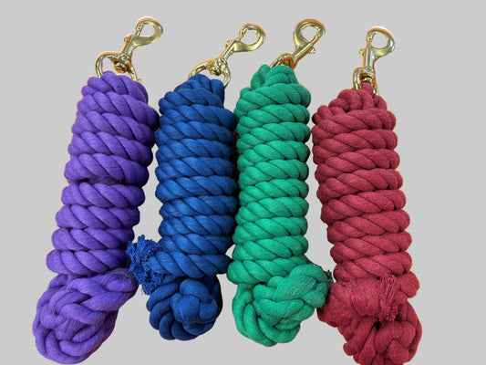 Horse Lead Rope Cotton w Snap