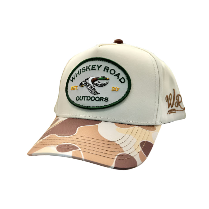 Hat Whiskey Road "The Duckman Camo & White"🍁