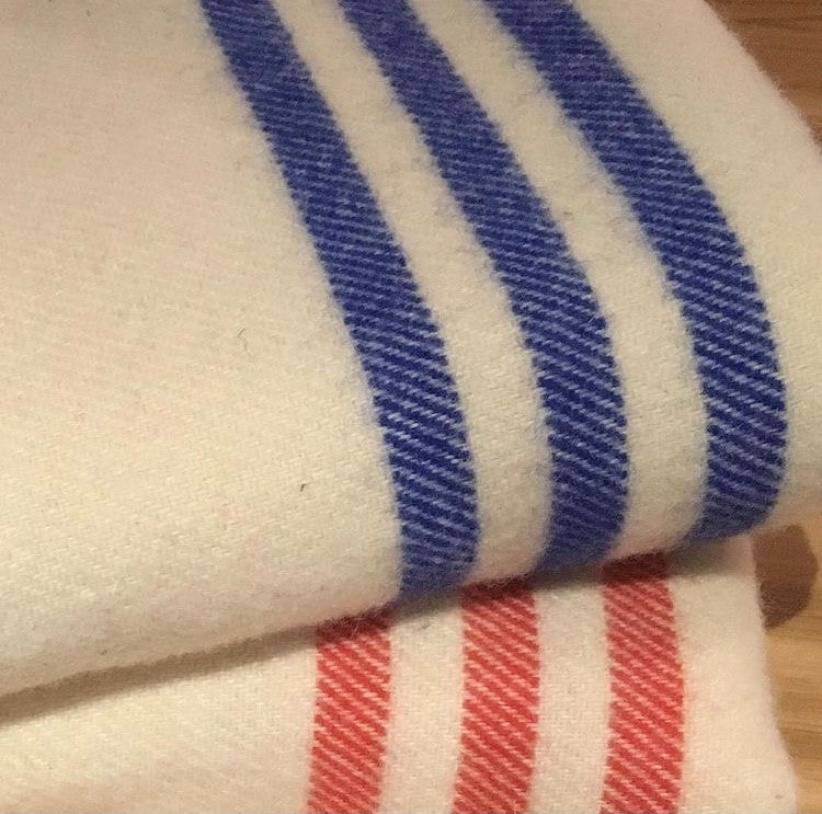 MacAusland Wool Blanket Queen Cream/Stripe🍁