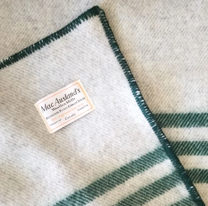 MacAusland Wool Blanket Queen Cream/Stripe🍁