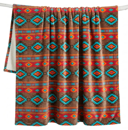 Southwest Horizon Plush Throw
