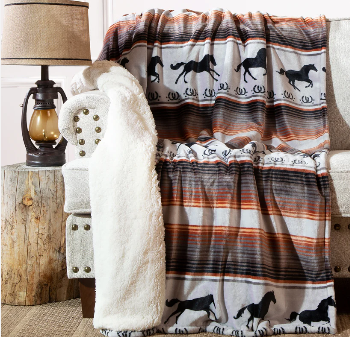 Running On The Range Plush Throw