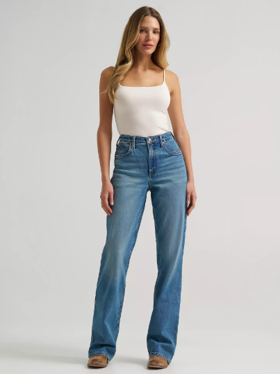 Jeans Wrangler High Rise Relaxed Riding Jean Skylar