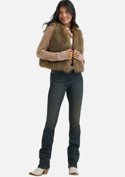 Wrangler x Lainey Wilson Faux Fur Vest